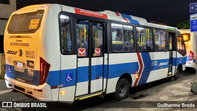 Auto Viação Jabour D86115 na cidade de Rio de Janeiro, Rio de Janeiro, Brasil, por Guilherme Breda. Número da foto: #11679646.