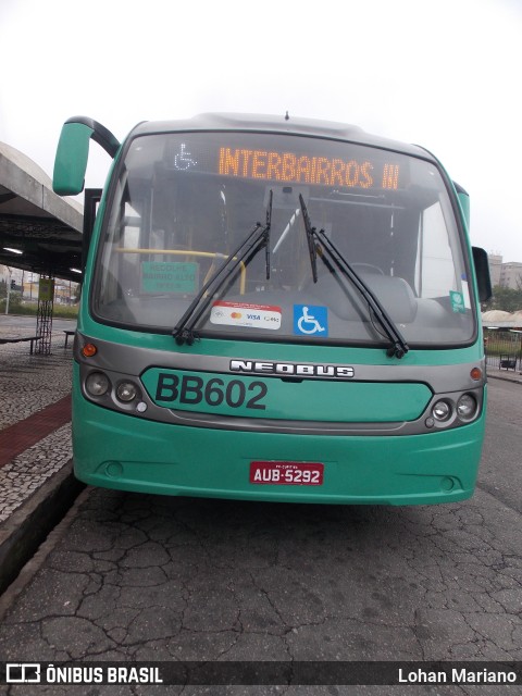 Transporte Coletivo Glória BB602 na cidade de Curitiba, Paraná, Brasil, por Lohan Mariano. ID da foto: 11679485.