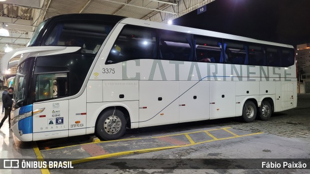 Auto Viação Catarinense 3375 na cidade de Balneário Camboriú, Santa Catarina, Brasil, por Fábio Paixão. Número da foto: #11679831.