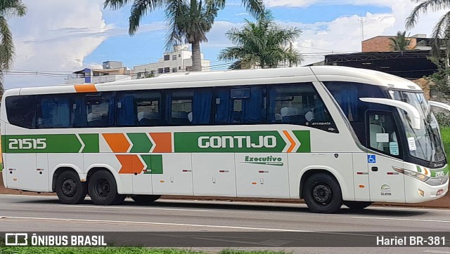 Empresa Gontijo de Transportes 21515 na cidade de Betim, Minas Gerais, Brasil, por Hariel BR-381. Número da foto: #11678365.