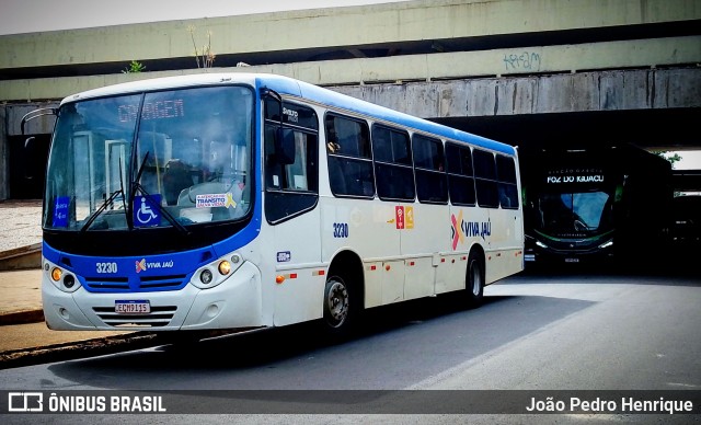 Auto Viação Jauense 3230 na cidade de Jaú, São Paulo, Brasil, por João Pedro Henrique. ID da foto: 11681135.