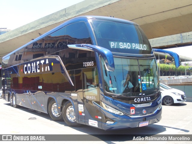 Viação Cometa 723003 na cidade de Belo Horizonte, Minas Gerais, Brasil, por Adão Raimundo Marcelino. ID da foto: 11682183.