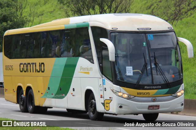 Empresa Gontijo de Transportes 18505 na cidade de Barra Mansa, Rio de Janeiro, Brasil, por José Augusto de Souza Oliveira. ID da foto: 11682831.