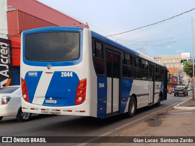 Transvida Transporte Coletivo 2044 na cidade de Ji-Paraná, Rondônia, Brasil, por Gian Lucas  Santana Zardo. Número da foto: #11683837.