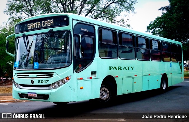 Viação Paraty 5017 na cidade de Jaú, São Paulo, Brasil, por João Pedro Henrique. ID da foto: 11684241.