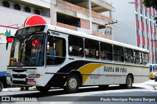 Viação Barra do Piraí Turismo RJ 113.011 na cidade de Barra do Piraí, Rio de Janeiro, Brasil, por Paulo Henrique Pereira Borges. Número da foto: #11684829.