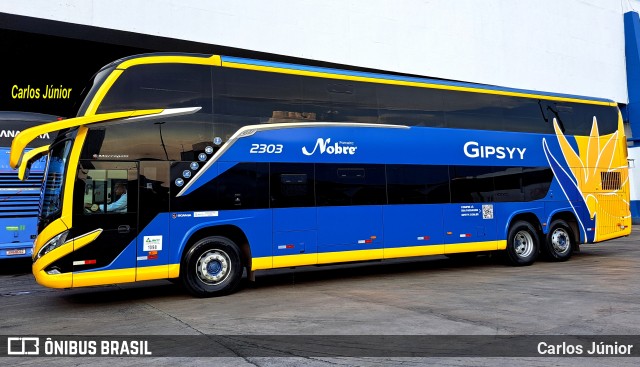 Nobre Turismo 2303 na cidade de Goiânia, Goiás, Brasil, por Carlos Júnior. Número da foto: #11685148.