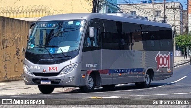 Auto Viação 1001 RJ 108.361 na cidade de Rio de Janeiro, Rio de Janeiro, Brasil, por Guilherme Breda. ID da foto: 11683466.