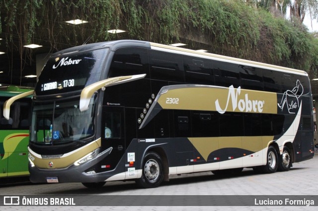 Nobre Transporte Turismo 2302 na cidade de Belo Horizonte, Minas Gerais, Brasil, por Luciano Formiga. ID da foto: 11683567.