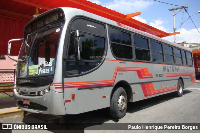 Viação Resendense RJ 192.025 na cidade de Resende, Rio de Janeiro, Brasil, por Paulo Henrique Pereira Borges. ID da foto: 11684642.