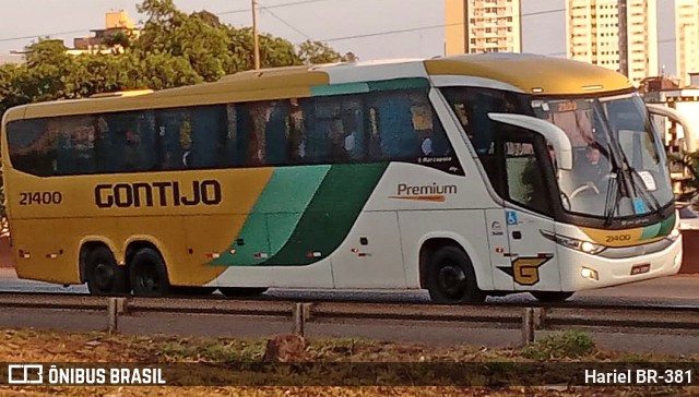 Empresa Gontijo de Transportes 21400 na cidade de Betim, Minas Gerais, Brasil, por Hariel BR-381. ID da foto: 11683092.