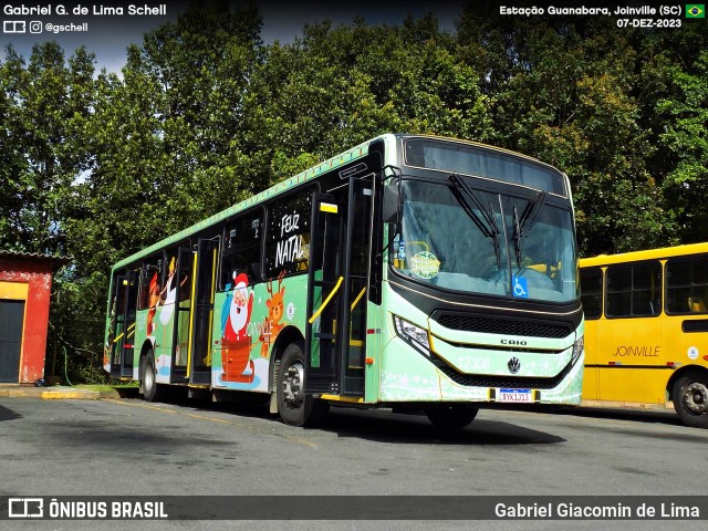 Gidion Transporte e Turismo 12308 na cidade de Joinville, Santa Catarina, Brasil, por Gabriel Giacomin de Lima. ID da foto: 11683625.