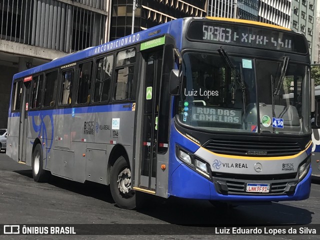 Viação Vila Real B11525 na cidade de Rio de Janeiro, Rio de Janeiro, Brasil, por Luiz Eduardo Lopes da Silva. Número da foto: #11683852.