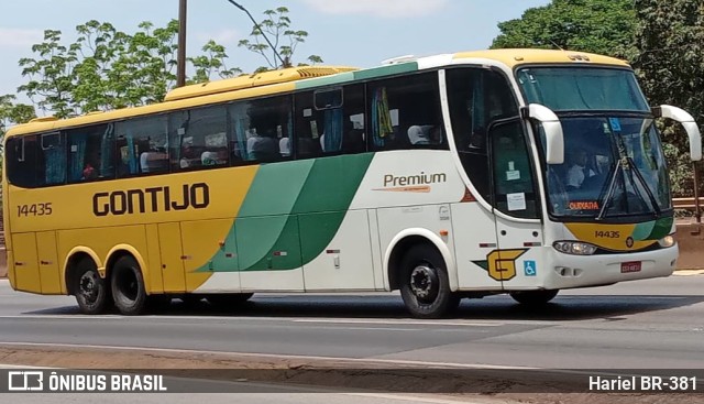 Empresa Gontijo de Transportes 14435 na cidade de Betim, Minas Gerais, Brasil, por Hariel BR-381. ID da foto: 11683086.