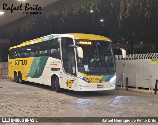 Empresa Gontijo de Transportes 15080 na cidade de Belo Horizonte, Minas Gerais, Brasil, por Rafael Henrique de Pinho Brito. ID da foto: 11683350.