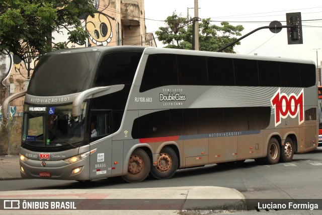 Auto Viação 1001 RJ 108.683 na cidade de Belo Horizonte, Minas Gerais, Brasil, por Luciano Formiga. ID da foto: 11683599.