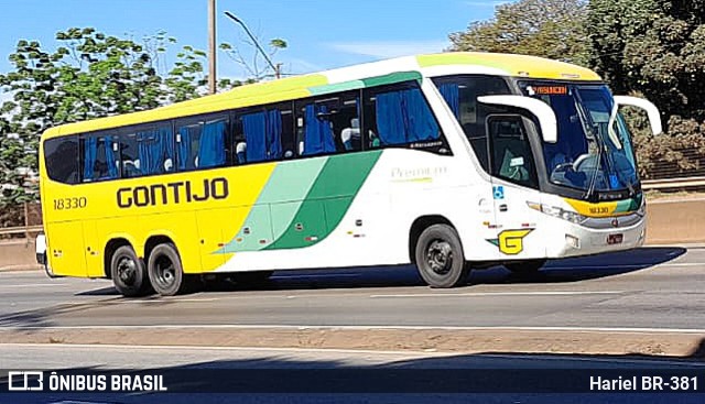 Empresa Gontijo de Transportes 18330 na cidade de Betim, Minas Gerais, Brasil, por Hariel BR-381. ID da foto: 11685030.