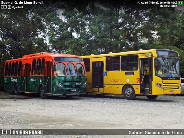 Gidion Transporte e Turismo 11119 na cidade de Joinville, Santa Catarina, Brasil, por Gabriel Giacomin de Lima. ID da foto: 11683629.