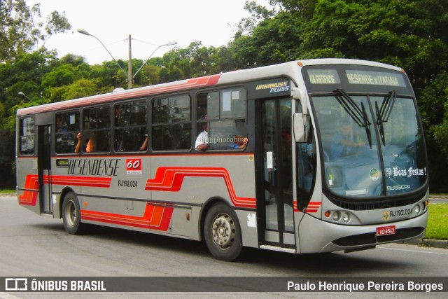 Viação Resendense RJ 192.024 na cidade de Resende, Rio de Janeiro, Brasil, por Paulo Henrique Pereira Borges. Número da foto: #11684607.