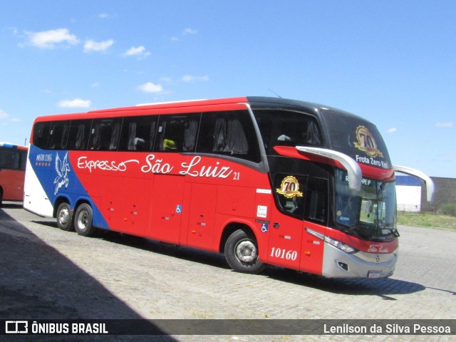 Expresso São Luiz 10160 na cidade de Caruaru, Pernambuco, Brasil, por Lenilson da Silva Pessoa. Número da foto: #11684554.