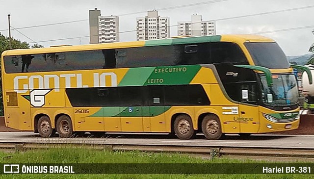 Empresa Gontijo de Transportes 25015 na cidade de Betim, Minas Gerais, Brasil, por Hariel BR-381. ID da foto: 11683095.