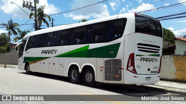 Viação Paraty 4240 na cidade de São José dos Campos, São Paulo, Brasil, por Marcelo José Souza. ID da foto: 11683354.