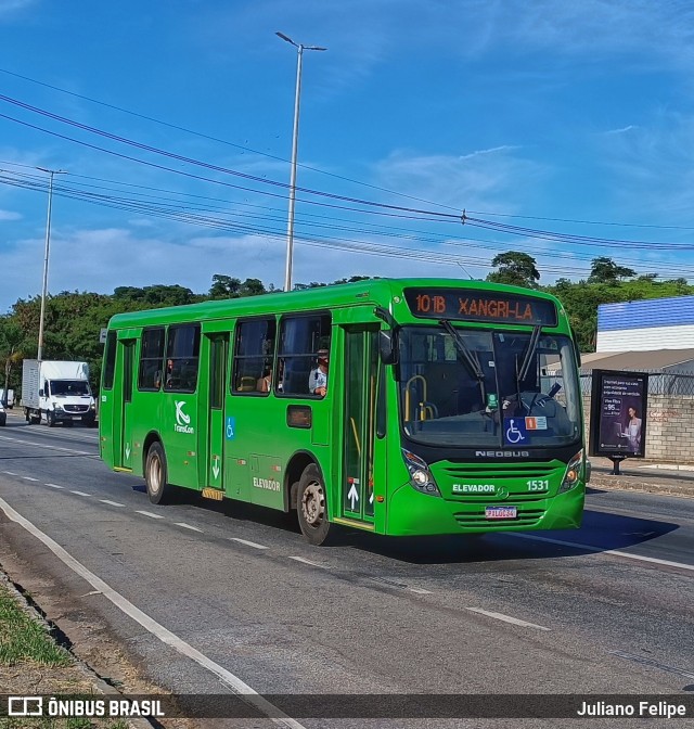 Viação Belo Monte Transportes Coletivos 1531 na cidade de Contagem, Minas Gerais, Brasil, por Juliano Felipe. ID da foto: 11685406.