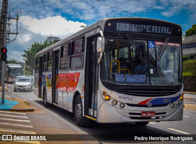 BBTT - Benfica Barueri Transporte e Turismo 5801 na cidade de Barueri, São Paulo, Brasil, por Pedro Henrique Rodrigues . ID da foto: 11685667.