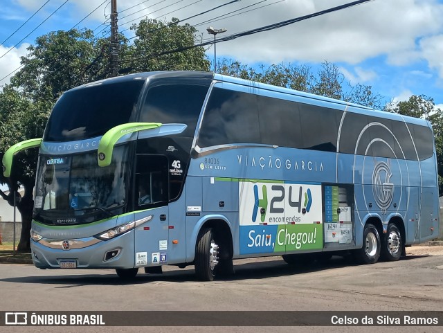 Viação Garcia 84036 na cidade de Paranavaí, Paraná, Brasil, por Celso da Silva Ramos. ID da foto: 11685918.