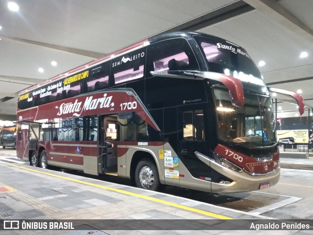 Santa Maria Fretamento e Turismo > Transportes Santa Maria(SP) 1700 na cidade de São Bernardo do Campo, São Paulo, Brasil, por Agnaldo Penides. Número da foto: #11685594.