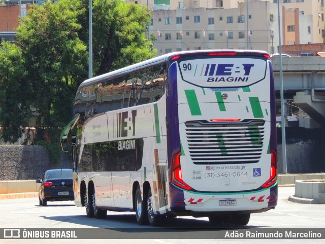 EBT - Expresso Biagini Transportes 9G53 na cidade de Belo Horizonte, Minas Gerais, Brasil, por Adão Raimundo Marcelino. ID da foto: 11687351.