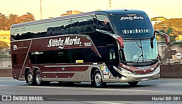 Santa Maria Fretamento e Turismo > Transportes Santa Maria(SP) 1500 na cidade de Betim, Minas Gerais, Brasil, por Hariel BR-381. Número da foto: #11686600.