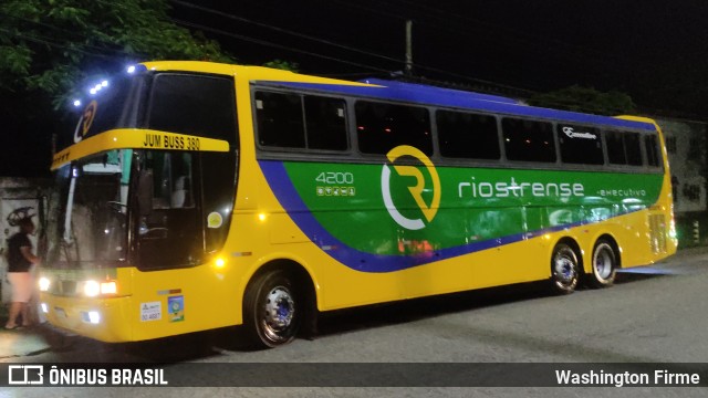 Riostrense Turismo 4200 na cidade de Rio de Janeiro, Rio de Janeiro, Brasil, por Washington Firme. Número da foto: #10832640.