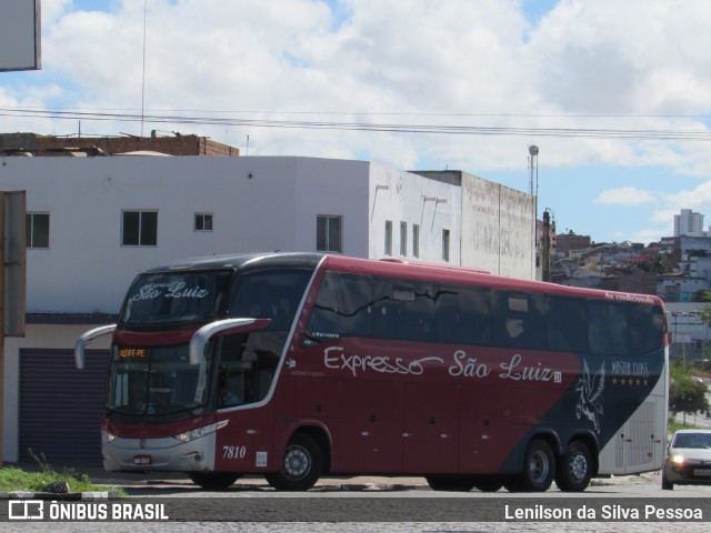 Expresso São Luiz 7810 na cidade de Caruaru, Pernambuco, Brasil, por Lenilson da Silva Pessoa. ID da foto: 10832563.