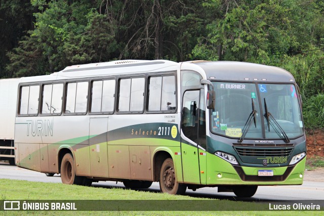 Turin Transportes 2111 na cidade de Conselheiro Lafaiete, Minas Gerais, Brasil, por Lucas Oliveira. Número da foto: #10833002.