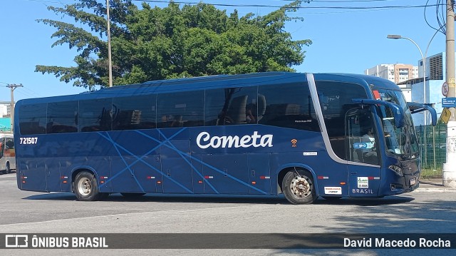 Viação Cometa 721507 na cidade de São Paulo, São Paulo, Brasil, por David Macedo Rocha. ID da foto: 10832842.