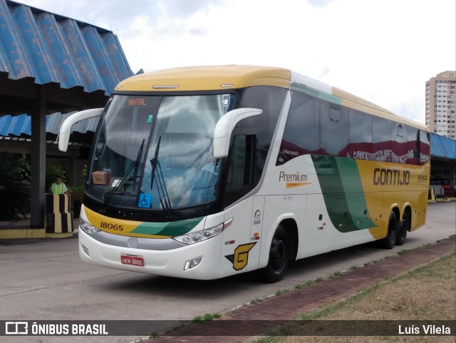 Empresa Gontijo de Transportes 18065 na cidade de Natal, Rio Grande do Norte, Brasil, por Luís Vilela. ID da foto: 10832166.