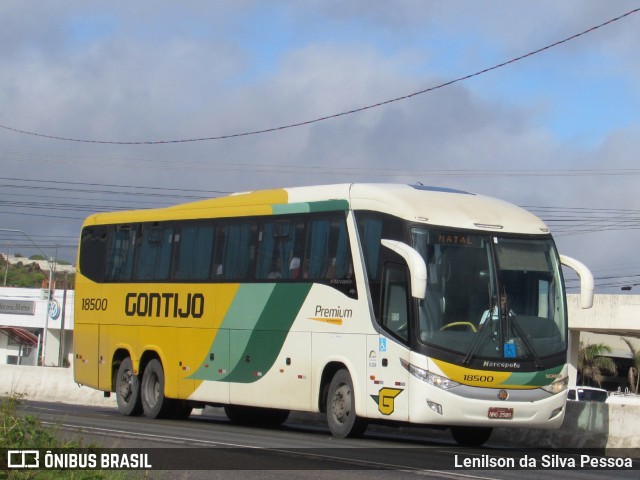 Empresa Gontijo de Transportes 18500 na cidade de Caruaru, Pernambuco, Brasil, por Lenilson da Silva Pessoa. ID da foto: 10832387.