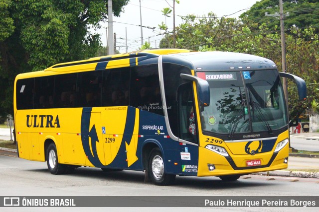 Viação Ultra 2299 na cidade de São Paulo, São Paulo, Brasil, por Paulo Henrique Pereira Borges. ID da foto: 10833490.