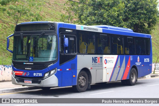 Next Mobilidade - ABC Sistema de Transporte 81.735 na cidade de Diadema, São Paulo, Brasil, por Paulo Henrique Pereira Borges. ID da foto: 10833473.