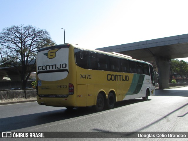 Empresa Gontijo de Transportes 14170 na cidade de Belo Horizonte, Minas Gerais, Brasil, por Douglas Célio Brandao. ID da foto: 10832780.