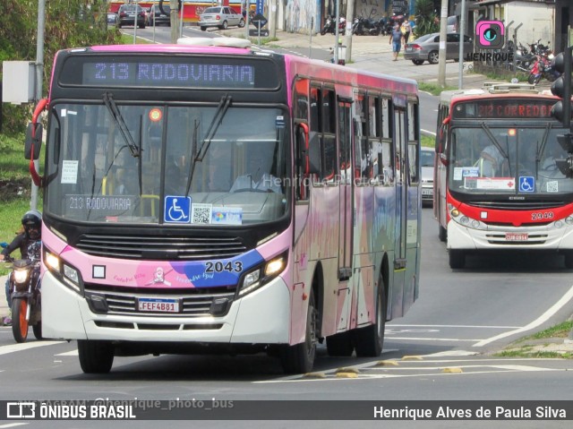 Itajaí Transportes Coletivos 2043 na cidade de Campinas, São Paulo, Brasil, por Henrique Alves de Paula Silva. Número da foto: #10833000.