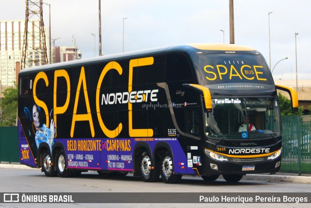 Expresso Nordeste 5635 na cidade de São Paulo, São Paulo, Brasil, por Paulo Henrique Pereira Borges. Número da foto: #10833494.