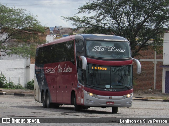 Expresso São Luiz 7770 na cidade de Caruaru, Pernambuco, Brasil, por Lenilson da Silva Pessoa. ID da foto: 10832391.