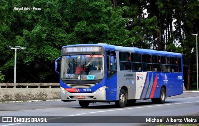BB Transportes e Turismo 27.573 na cidade de Barueri, São Paulo, Brasil, por Michael  Alberto Vieira. Número da foto: #10860010.