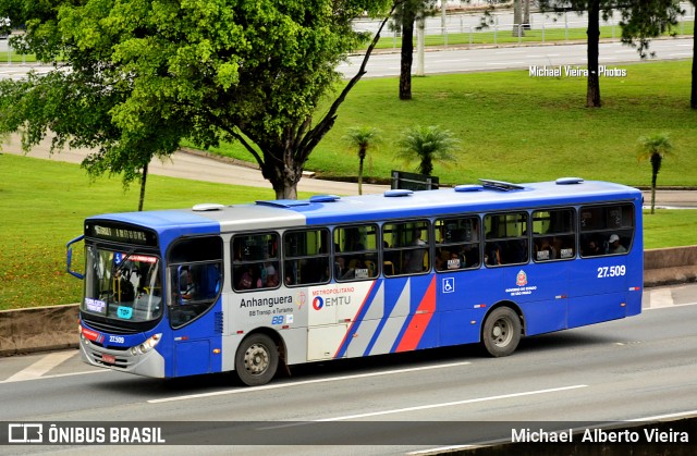 BB Transportes e Turismo 27.509 na cidade de Barueri, São Paulo, Brasil, por Michael  Alberto Vieira. Número da foto: #10859947.