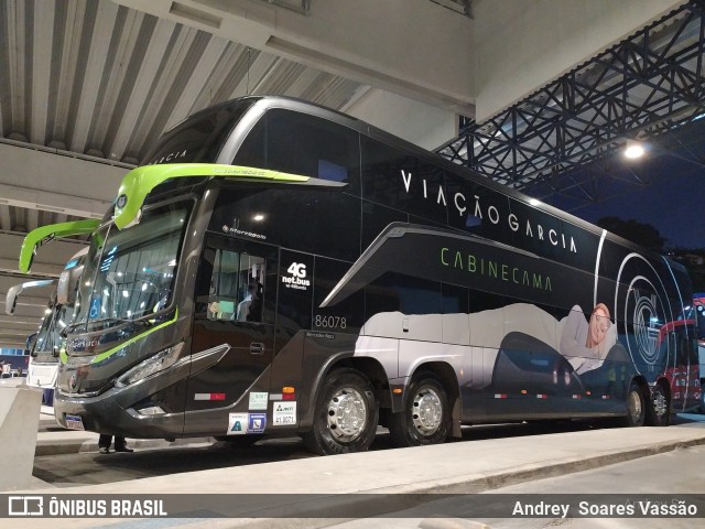 Viação Garcia 86078 na cidade de Santos, São Paulo, Brasil, por Andrey  Soares Vassão. Número da foto: #10859351.