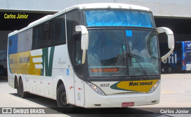 Viação Nacional 10525 na cidade de Goiânia, Goiás, Brasil, por Carlos Júnior. ID da foto: 10858212.