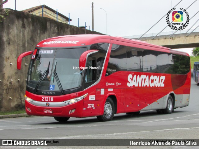 Viação Santa Cruz 21218 na cidade de Campinas, São Paulo, Brasil, por Henrique Alves de Paula Silva. Número da foto: #10858766.