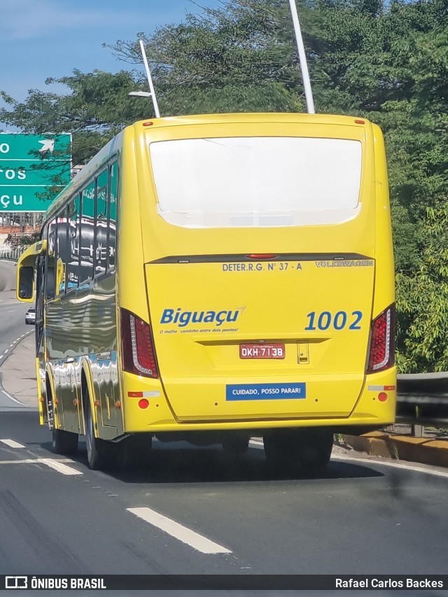 Biguaçu Transportes Coletivos Administração e Participação 1002 na cidade de Florianópolis, Santa Catarina, Brasil, por Rafael Carlos Backes. Número da foto: #10860033.